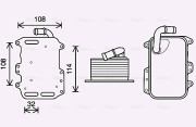 AI3405 Olejový chladič, motorový olej AVA QUALITY COOLING