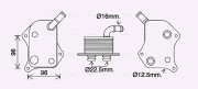 AI3414 Olejový chladič, motorový olej AVA QUALITY COOLING