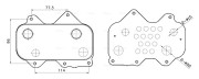 AI3455 Olejový chladič, motorový olej AVA QUALITY COOLING