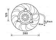 AI7503 Větrák, chlazení motoru AVA QUALITY COOLING