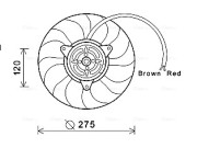 AI7515 Větrák, chlazení motoru AVA QUALITY COOLING