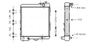 AIA2038 Chladič, chlazení motoru AVA QUALITY COOLING