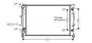 AIA2122 Chladič, chlazení motoru AVA QUALITY COOLING