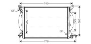 AIA2206 Chladič, chlazení motoru AVA QUALITY COOLING