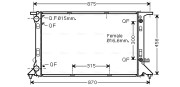 AIA2293 Chladič, chlazení motoru AVA QUALITY COOLING