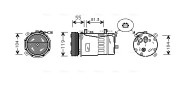 AIAK001 Kompresor, klimatizace AVA QUALITY COOLING