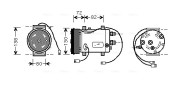 AIAK179 Kompresor, klimatizace AVA QUALITY COOLING