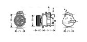 AIAK271 Kompresor, klimatizace AVA QUALITY COOLING