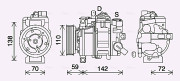 AIK411 Kompresor, klimatizace AVA QUALITY COOLING