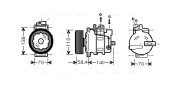 AIK273 Kompresor, klimatizace AVA QUALITY COOLING