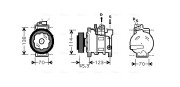 AIK276 Kompresor, klimatizace AVA QUALITY COOLING