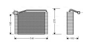 AIV142 Výparník, klimatizace AVA QUALITY COOLING