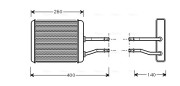 AL6073 Výměník tepla, vnitřní vytápění AVA QUALITY COOLING