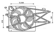 AL7520 Větrák, chlazení motoru AVA QUALITY COOLING