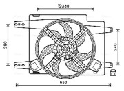 AL7522 Větrák, chlazení motoru AVA QUALITY COOLING