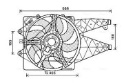 AL7523 Větrák, chlazení motoru AVA QUALITY COOLING