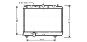 AU2120 Chladič, chlazení motoru AVA QUALITY COOLING
