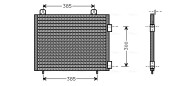 AU5141 Kondenzátor, klimatizace AVA QUALITY COOLING