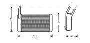 AU6131 Výměník tepla, vnitřní vytápění AVA QUALITY COOLING