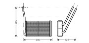 AU6195 Výměník tepla, vnitřní vytápění AVA QUALITY COOLING