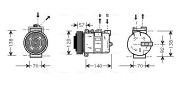 AUAK056 Kompresor, klimatizace AVA QUALITY COOLING