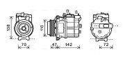 AUK208 Kompresor, klimatizace AVA QUALITY COOLING