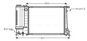 BW2083 Chladič, chlazení motoru AVA QUALITY COOLING