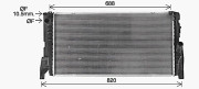 BW2585 Chladič, chlazení motoru AVA QUALITY COOLING