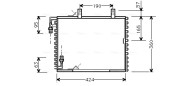 BW5147 Kondenzátor, klimatizace AVA QUALITY COOLING