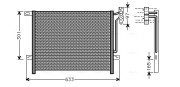 BW5203 Kondenzátor, klimatizace AVA QUALITY COOLING