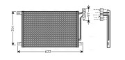 BW5215 Kondenzátor, klimatizace AVA QUALITY COOLING