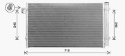 BW5616D Kondenzátor, klimatizace AVA QUALITY COOLING