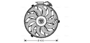 BW7507 Větrák, chlazení motoru AVA QUALITY COOLING