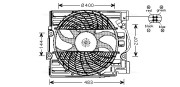 BW7509 Větrák, chlazení motoru AVA QUALITY COOLING