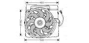 BW7511 Větrák, chlazení motoru AVA QUALITY COOLING