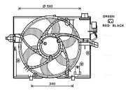 BW7531 Větrák, chlazení motoru AVA QUALITY COOLING