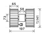 BW8483 vnitřní ventilátor AVA QUALITY COOLING