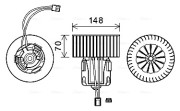 BW8540 vnitřní ventilátor AVA QUALITY COOLING