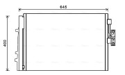 BWA5481D Kondenzátor, klimatizace AVA QUALITY COOLING