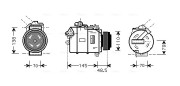 BWAK309 Kompresor, klimatizace AVA QUALITY COOLING