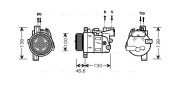 BWAK319 Kompresor, klimatizace AVA QUALITY COOLING