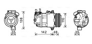 BWAK390 Kompresor, klimatizace AVA QUALITY COOLING