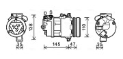 BWAK395 Kompresor, klimatizace AVA QUALITY COOLING