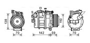 BWAK418 Kompresor, klimatizace AVA QUALITY COOLING