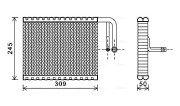 BWV402 Výparník, klimatizace AVA QUALITY COOLING