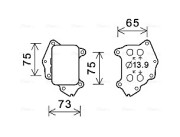 CN3309 Olejový chladič, motorový olej AVA QUALITY COOLING