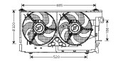 CN7516 Větrák, chlazení motoru AVA QUALITY COOLING