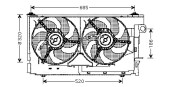 CN7518 Větrák, chlazení motoru AVA QUALITY COOLING