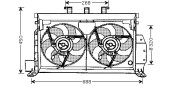 CN7521 Větrák, chlazení motoru AVA QUALITY COOLING