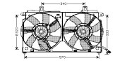 CN7523 Větrák, chlazení motoru AVA QUALITY COOLING